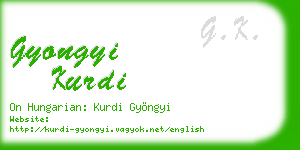 gyongyi kurdi business card